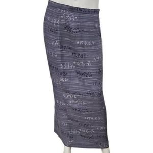 NWT Der Per Due Collection Silk Floral Maxi Skirt